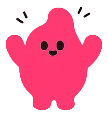 KIMO, the Kimchi Mobile mascot, happy